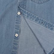 Tencel Boys Denim Embroidered Half Sleeve Shirt Hedgehogkids - Image 3