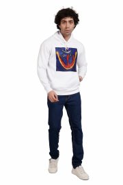 Lord Shiva Print Hoody Men ( white ) - Image 3