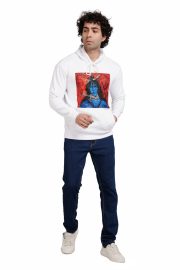 Lord Shiva Print Hoody Men ( white ) - Image 2