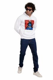 Lord Shiva Print Hoody Men ( white ) - Image 5