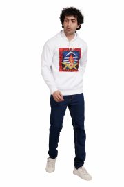 Lord Shiva Print Hoody Men ( white ) - Image 2