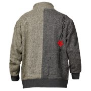 BALMORAL BLENDED WOOL COLLARED JACKET - CHARCOAL OLIVE - UNISEX - Image 3